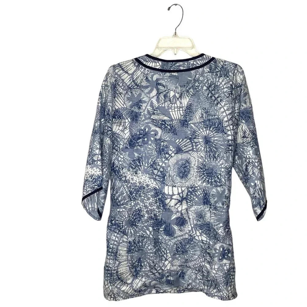 Tory‎ Burch Top/Swimsuit Cover Sz S Blue EUC